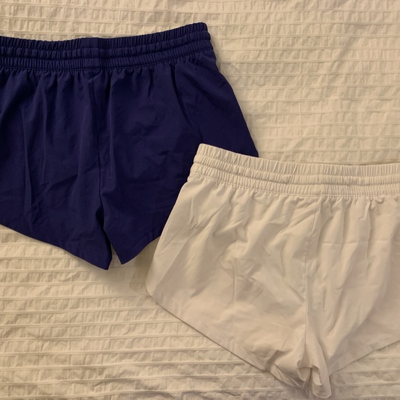 2 pair Size Small athletic shorts, NEW, Blue and White - Picture 6 of 8